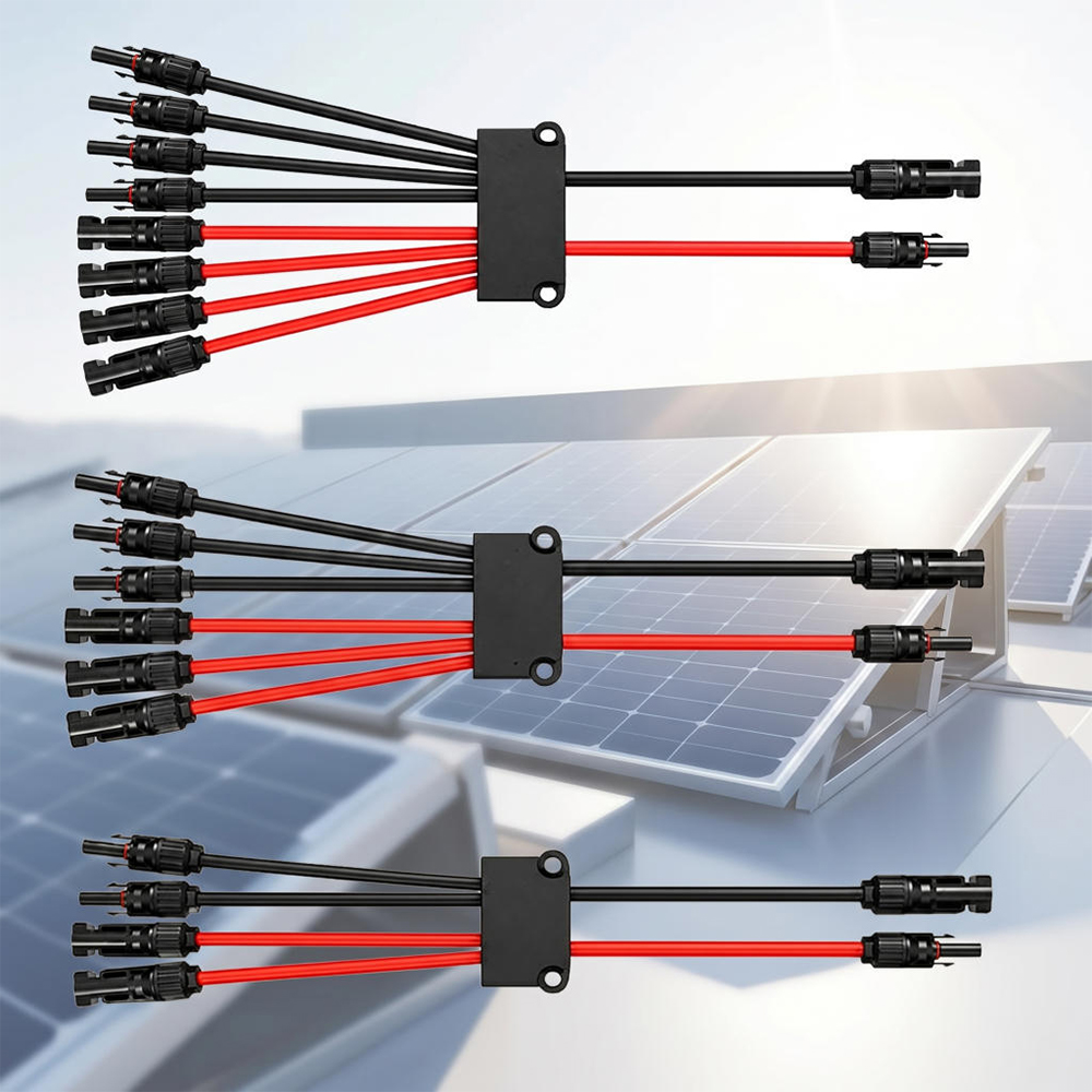 Renewable Energy Systems - 2～4/6/8 Y字型ソーラーコネクタ、ソーラーパネル用、工具不要コネクタ、10awg、ソーラーパネルスプリッター、ボートやRV用。