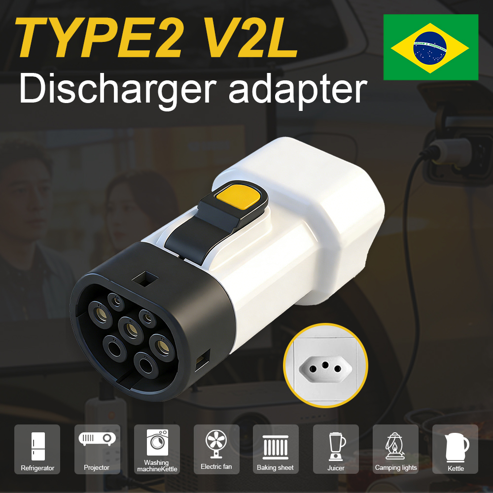 タイプ2 V2L放電アダプター 16A ブラジルの新エネルギ - Renewable Energy Resources のレビューと価格