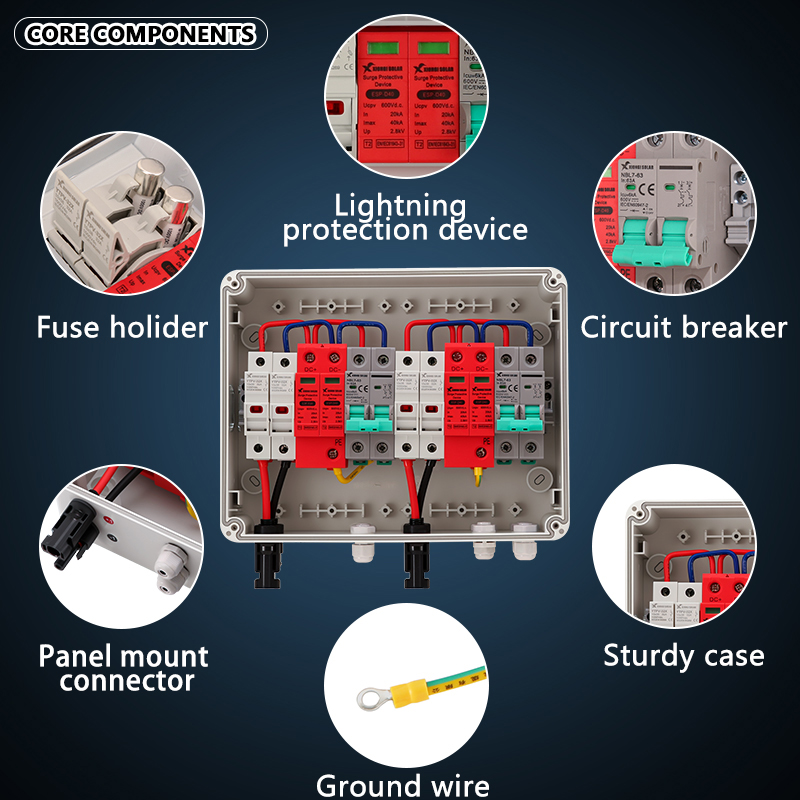 全銅線PVコンビナーボックス 600V 2入力2出力 DCソ - Renewable Energy Systems のレビューと価格